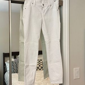 Gap Maternity Inset Panel True Skinny Crop Jeans